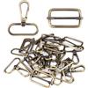 KineticKraft 20 Pezzi Moschettoni per Borse in Metallo per DIY Craft, Riparazione Zaino