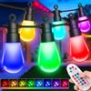 Light-Brightly Catena Luminosa LED da Esterno Natale - 32M Luci RGB Colore Cambiabile Retro IP65 Impermeabile con Telecomando per Feste Festival Terrazza Giardino Balcone Matrimoni Gazebo
