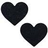 ZNQNDSR Pelle Adesiva per Riparazioni Toppe di Riparazione in Pelle A Forma di Cuore, Tagliabili, Autoadesive, con Texture Litchi, per Divani, Sedili Auto E Giacche(Black)