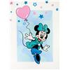 BERONAGE Coperta grande Minnie Mouse blu 130 x 170 cm super morbida in pile coral microflush coperta per divano a forma di cuore Gril ragazza Minnie Mouse Disney Mickey Daisy Donald Goofy pass per biancheria