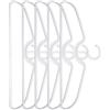 RichVibe Grucce salvaspazio con collo corto, in plastica antiscivolo, per giacche, camicie (5 pezzi)