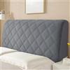 AYUOEODM Copri Testiera Letto Matrimoniale Imbottita Tortora,copritestiera Matrimoniale/singolo/una Piazza E Mezza Microfibra Marrone,elasticizzata Trapuntata Cuscino Copertura ( Color : Gray , Size : 160cm(63