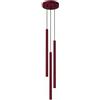 SOLLUX lighting Lampada a sospensione PASTELLO 3P bordeaux
