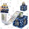 MORAINJAY Salvadanaio per contanti, regalo di buon compleanno, per donne e uomini, novità decorazione per feste di compleanno (18°)