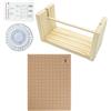 Baoblaze Tavola per macramè con Bobina di Filo Riutilizzabile Durevole con Griglie Tavola per progetti macramè Supporto per Filo per la misurazione, 12x16 Pollici