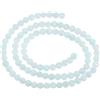 QUARKZMAN 93pz 4mm Perline in Pietra Naturale Perline Rotondo in Quarzo per Creazione Braccialetti Collane Gioielli Azzurro Chiaro