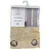 HOME ZEN HOUSEHOLD LINEN Tenda 140x280 cm art. BALSAM effetto lino semitrasparente stampato 8 anelli (BEIGE)