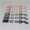 FEINIAO 1 Set 15mm 20mm 25mm Fettuccia in Metallo D Ring Sider Tri-Glides Fibbia per Cintura Snap Clip Gancio per Collare per Cani Pet Chiusura a moschettone Accessori