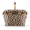 reisenthel carrybag iso Frame Leo Macchiato, cestino per la spesa stabile con funzione di raffreddamento, design elegante e impermeabile, con coperchio richiudibile