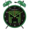 Accutime Minecraft - Sveglia a doppia campana Creeper per bambini