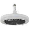 KiraKira Lampadina a vite E27 con telecomando, ventilatore da soffitto LED regolabile per un comfort e una comodità migliori (Nero)