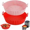 Rairsky 2 PCS Stampo Silicone Torta 16cm, Teglie Silicona per Dolci con Raschietto