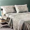 Caleffi Completo Lenzuola Matrimoniali in Cotone letto due piazze Art. Dea (Grigio)