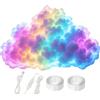 Generic 3D Thundercloud Luce LED Musica Multicolore Cambiare Nuvola Luce Notturna USB Atmosfera Lampada Creativa Parete Soffitto Luci per Camera da Letto Sala Giochi Partito