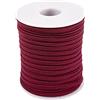 Craftdady 65,6 piedi/rotolo Elastico Intrecciato Largo 1/5 Pollici Corda Elastica per Cucito Artigianato Fai Da Te Abbigliamento Cucito, Rosso Ciliegia