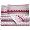 Smart Deco Home Completo letto lenzuola federe letto stampa fantasia tirolese montagna 100% Cotone Made in Italy MATRIMONIALE STELLE ALPINE