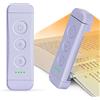 Glocusent Luce per Lettura Libri a Letto, Luce da Lettura a LED portatile con clip, 3 Colori ambra e 5 Luminosità regolabili, Lampada Lettura ricaricabile USB, perfetta per Amanti dei Libri