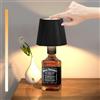 Onherm Lampade per Bottiglia, 3 Colori Regolabili, IP54 Impermeabili Luci per Bottiglia Touch, 5200mAh Batteria Lampada da Tavolo Portatile Ricaricabile per Ristoranti e Bar Interni ed Esterni