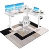 Tkuhknag Tappetino Pavimenti per Parquet, Tappetini per Sedie da Ufficio, Tappeto per Sedia Gaming, Tappetino per Sedia da Ufficio, Tappeto per Sedia con Ruote, Tappeto per Sedia Gaming 100 x 160 cm