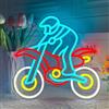 Weeddy Insegne al neon per moto da cross, decorazione da parete, alimentata tramite USB, dimmerabile, luce al neon a LED per auto, ideale per camere da letto dei bambini, sale giochi, garage, grotte degli