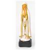 Genérico Madonna del Rosario di Fatima, statuetta in resina, Madonna di Fatima, 17 cm, colore bianco con dettagli dorati, 100845