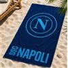 Generico Telo Mare in Spugna Napoli 80x160 cm - 100% Cotone Assorbente - Ideale per Mare, Piscina e Relax (Blu)