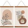 Roosea 2 Pezzi Stecche Magnetiche per Poster, Stecche per Poster A4, Bacchette per Poster 21cm, per Opere D'arte e Foto (Legno)