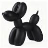 Notakia Statua decorativa creativa a forma di cane con palloncino nero, decorazione per soggiorno e scrivania, fatta a mano, moderna, piccola statua animale da mensola, ornamento per la casa (Grande