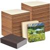 Rairsky 150 Pezzi Quadrati Legno, 5x5 cm Fette di Legno Quadrato | Spessi 2.5 mm, con Blocco di Levigatura, per Scolpire, Dipingere, Decorar, per Fai-da-Te, Artigianato, Pittura