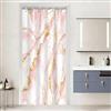Uiiooazy Tenda Doccia Antimuffa, Tenda da Doccia Piccola 90x180cm Rosa Sfumata Effetto Marmo Gradiente Tende da Bagno Impermeabile Tessuto Lavabile Poliestere Tende per Vasca da Bagno con 6 Anelli