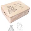 Creative Deco Scatola Ricordo Laurea Personalizzata con Nome | In legno naturale, stampa a colori personalizzata, con nome, regalo di laurea, per conservare ricordi