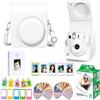 VIDIFY Mini 13 Instant Camera Premium Kit per Fuji Instax Mini 13 bianco include custodia bianca argilla, mini pellicola 20 scatti, mini album fotografico e kit completo di accessori per display fotografico