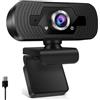 VBESTLIFE Webcam 2K, Webcam USB Ultra Grandangolare da 170°, Microfono Integrato, per Computer Desktop Portatili, Videochiamate, Riunioni Online