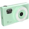 MoSundi Videocamera digitale con registrazione 1080p, foto da 48 MP, zoom 16X e messa a fuoco automatica avanzata per fotografie chiare e vivaci (verde)