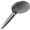 hansgrohe Raindance Select S - Doccetta per doccia a risparmio idrico 8 l/min (EcoSmart), Doccino con 3 getti (incl. PowderRain), Soffione doccia, funzione anticalcare, cromo nero spazzolato, 26515340