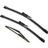 ZIXMMO 2 panni di fabbrica per Mercedes-Benz Classe ML W164 2006-2011 ML320 ML350 ML550 ML63 2005-2012 X164 Classe GL 2006-2012 W251 Classe R R500 R350 R320 Window Set spazzole tergicristallo - 7 Linguetta
