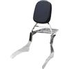 Generic YHMOTO Schienale passeggero Sissy Bar con portapacchi per Kawasaki Vulcan 900 VN900 Classic Custom 1996-2023 (nuovo stile-cromato)