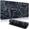 Yimomoyi Mousepad, Mauspad XXL, 800 x 300mm Gaming Mauspad, Tappetino Scrivania con Base in Gomma Antiscivolo, Mouse Mat con Bordi Cuciti per Computer, PC, Laptop(80B)