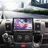 Surakey Autoradio Android 13 4+64G con navigazione compatibile per FIAT Ducato Peugeot Boxer Citroën Jumper 2006-2023 con Carplay Android Auto 10 pollici touchscreen radio con Bluetooth WiFi FM/AM/RDS