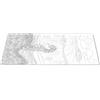 EHOMERY Tappetino Per Il Mouse Legami Mouse Pad Quadrato Cavalluccio Marino Scarabocchio Tappetino Mouse Quadri Famosi Mouse Pad Gaming Japanese - 1 Pack [30x80 cm]