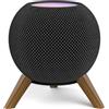 Szaerfa Supporto in legno per Homepod Mini, treppiede di supporto in legno con telaio in metallo, supporto per altoparlante, supporto stabile per Home pod Mini Speaker sulla scrivania
