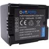 Dot.Foto CGA-DU12, CGA-DU14, VW-VBD140 Premium 7.2v / 1800mAh Batteria Ricaricabile per Panasonic VDR-D152, VDR-D160, VDR-D200, VDR-D220, VDR-D230, VDR-D250, VDR-D300, VDR-D310