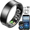 BANLVS 2026 Smart Ring Watch Uomo Donna, Anello Intelligente Fitness con 24H HRV Frequenza Cardiaca SpO2, 176 Sport, Impermeabile IP68, APP Nessun Abbonamento Android iOS, Nero, 67.8mm (12)