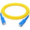 1aTTack.de 1x 20m OS2 LWL SX SIMPLEX cavo patch G.652.D SC/UPC - SC/UPC SM MONOMODALE - 9/125 µm LSZH giallo