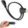 LILMACC Cavo di prolunga HDMI per Fire TV Stick, 0,5 m, da maschio a femmina, con angolo retto di 90°