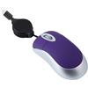 Generic Mini mouse cablato Type-c con cavo retrattile Piccolo mouse da viaggio Mouse ottico da viaggio 1000DPI Mouse portatile silenzioso con cavo per PC Desktop Notebook Accessori per ufficio (Viola)