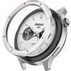 Generic Lunetta in metallo per Xiaomi Watch S4 S3, antigraffio, leggera, con pellicola protettiva in vetro temperato, lunetta di ricambio durevole (2)