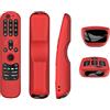 N+B Cover protettiva Per LG AN-MR21GC MR21N/21GA telecomando, custodia in silicone colorato per LG OLED TV telecomando magico (rosso)
