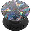 PopSockets PopGrip - Supporto e impugnatura per smartphone e tablet con un top intercambiabile, glitter arcobaleno Void
