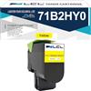 LCL 71B0H40 Giallo 3500 Pages Cartucce di Toner Compatible per Lexmark 71B2HY0 71B0H40 per Lexmark CS417 CS417dn CX417 CX417de CS517 CS517de CX517 CX517de(1-Pack)